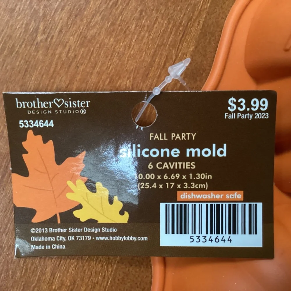 Fall Party Cookie Cutters and Silicone Mold New  2 packs